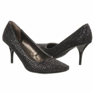 Studded Black Heels, Sz 10 Never Worn